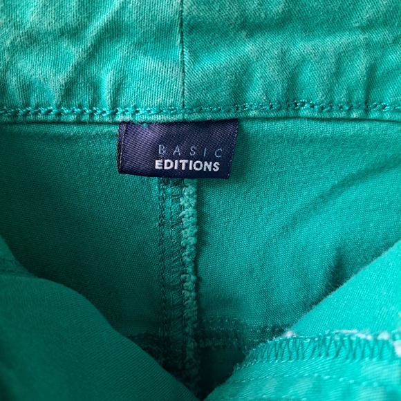 Women's Cerulean Blue Basic Editions Crop/Capri sz 18W - Picture 3 of 9